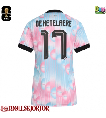 Belgien Charles De Ketelaere #17 Bortatröja Dam VM 2026 Kortärmad